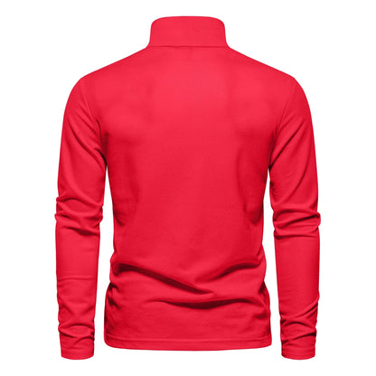 New Autumn Polo T shirt for Men Embroidery Solid Color Long Sleeve Golf Polo Shirts Homme Spring Social Business Polos Male