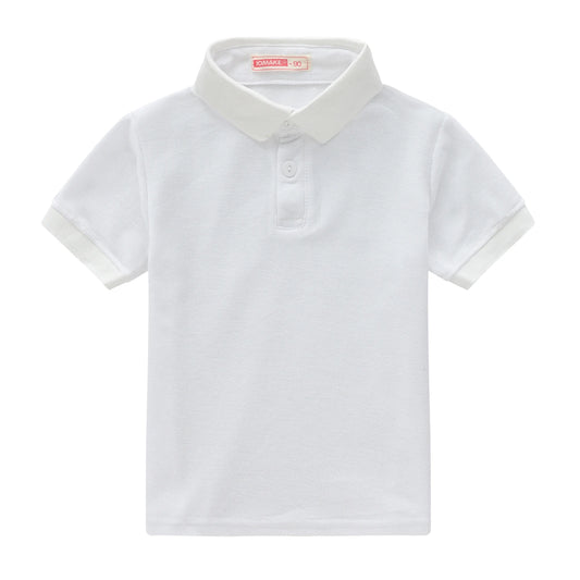 Boys Casual Classic Design Slightly Stretch  POLO, Kids Clothes For Spring Summer Indoor Outdoor