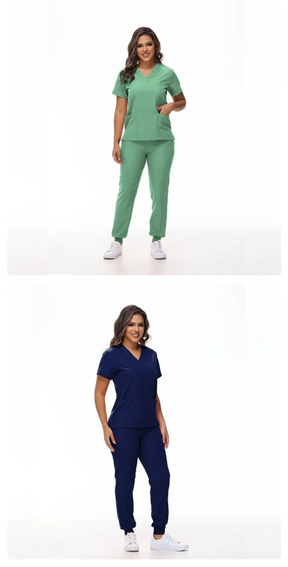 Hot Sale Medical Scrubs Uniform New Doctor and Nurse Uniform Durable Dental Pediatric Quick-Dry Healthcare services Set 42109